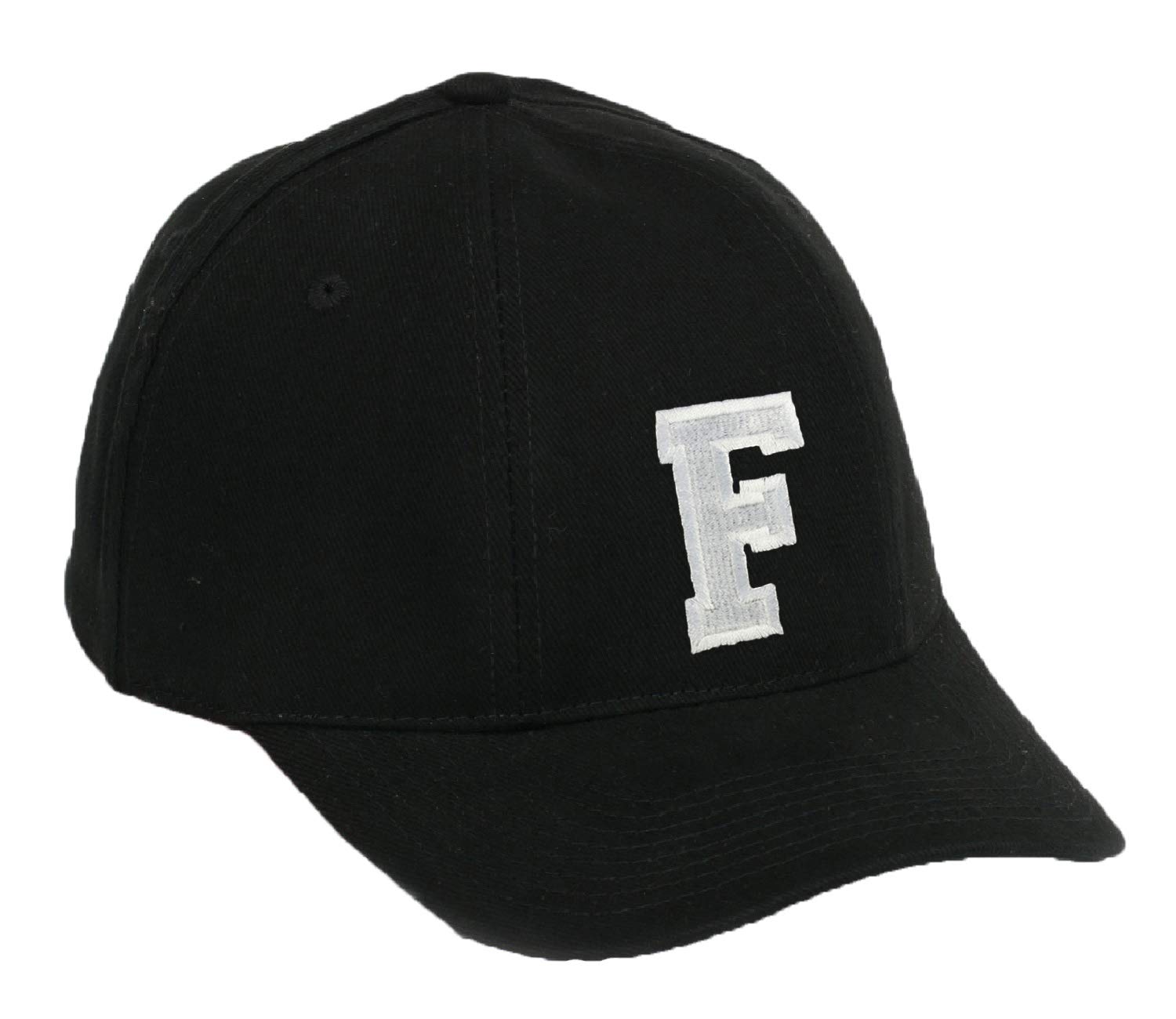 Morefaz Casual Baseball Cap A-Z Letter Alphabet Embroidered hat Hats caps Adjustable Strap Snap Back (F) MFAZ Ltd