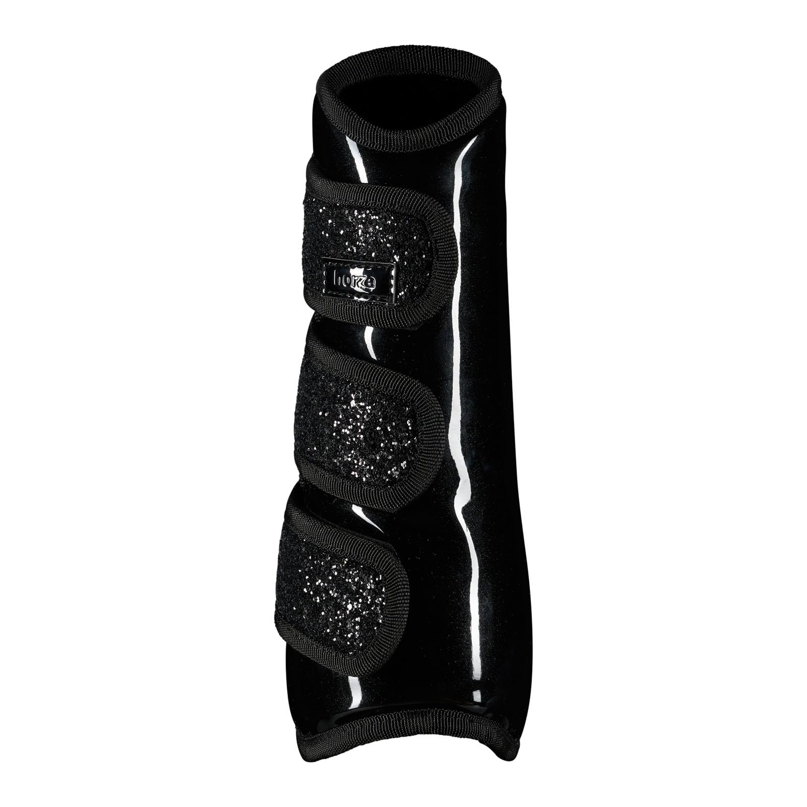 HORZE Glitzer-Gamaschen, Schwarz, XF