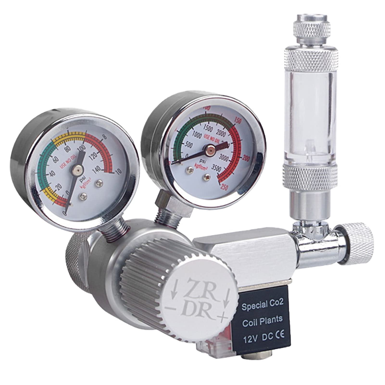 Buy 12V Output Voltage Aquarium CO2 Regulator Adjustable CO2 Pressure