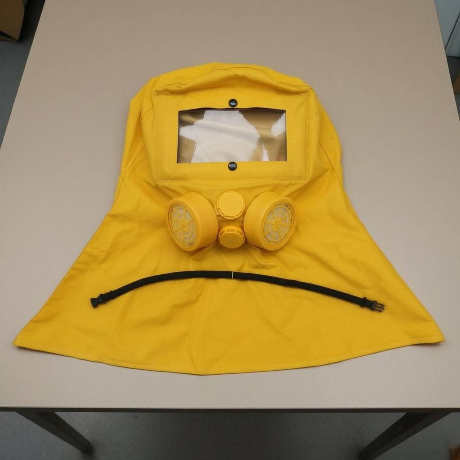 Colcolo Full Face Atemschutzmaske Vollmaske Arbeitshelm Schutzhaube mit Beschlagfreiem Fenster Und Sicherem Sitz aus Polypropylen für Baustelleneinsatz