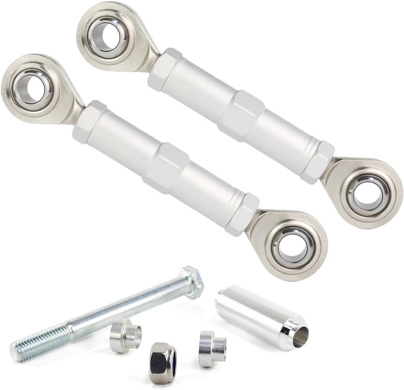 Adjustable Suspension Lowering Drop Link Absorber Fit for 2006to2024 KKI KX250F Motorcycle Accessories(Silver KX250F)