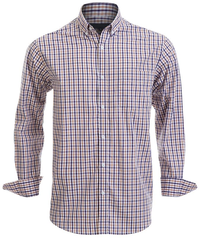 Chemise boutonnée en coton pour homme anti-transpiration coupe droite