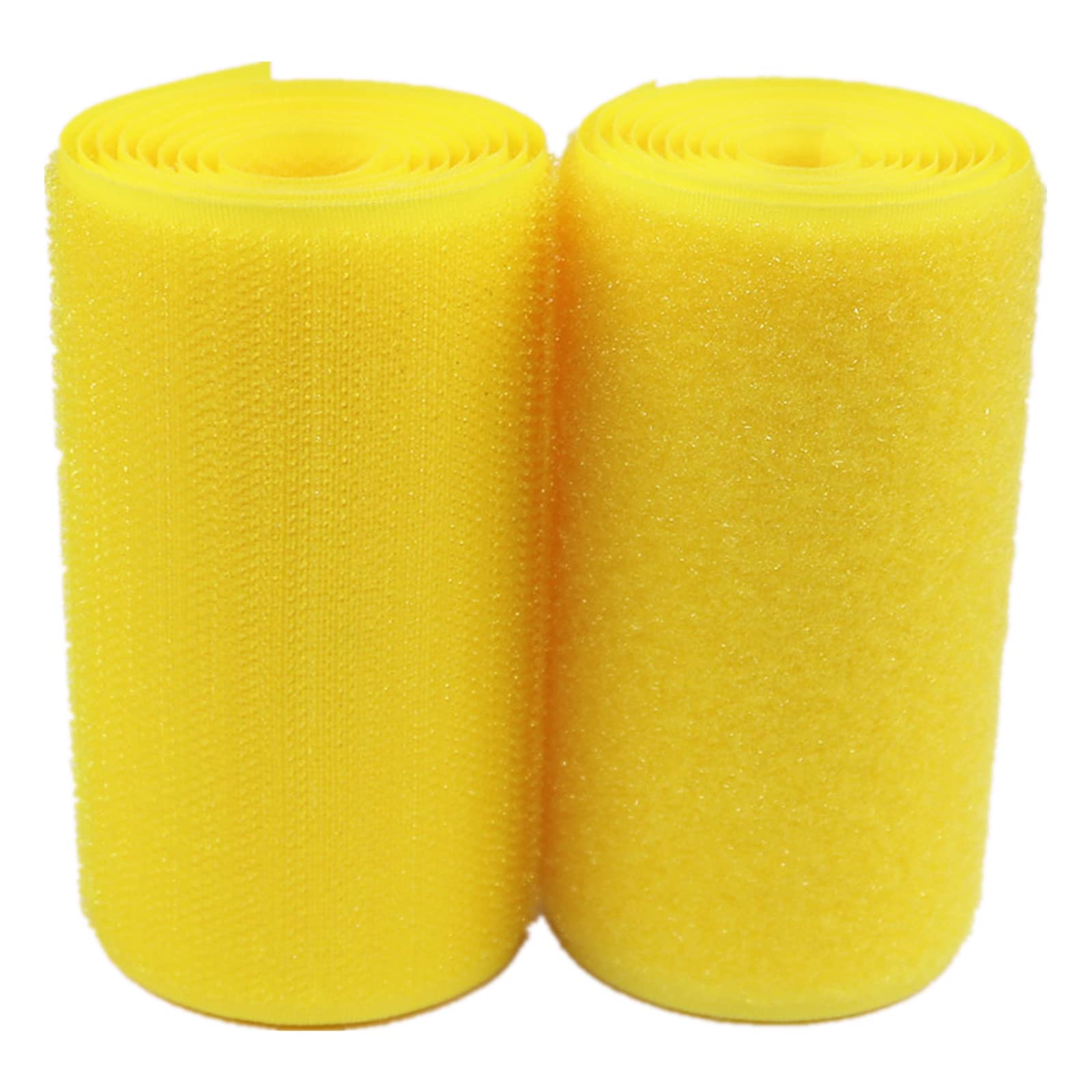 LYVQZPWLR Versatile Hook and Loop Tape， Hook and Loop Tape 100MM Wide Non-Adhesive Nylon Fabric Fastener Sew on Strips Fabric Tape Set(Unique Colour,100MM x 2 Yard)