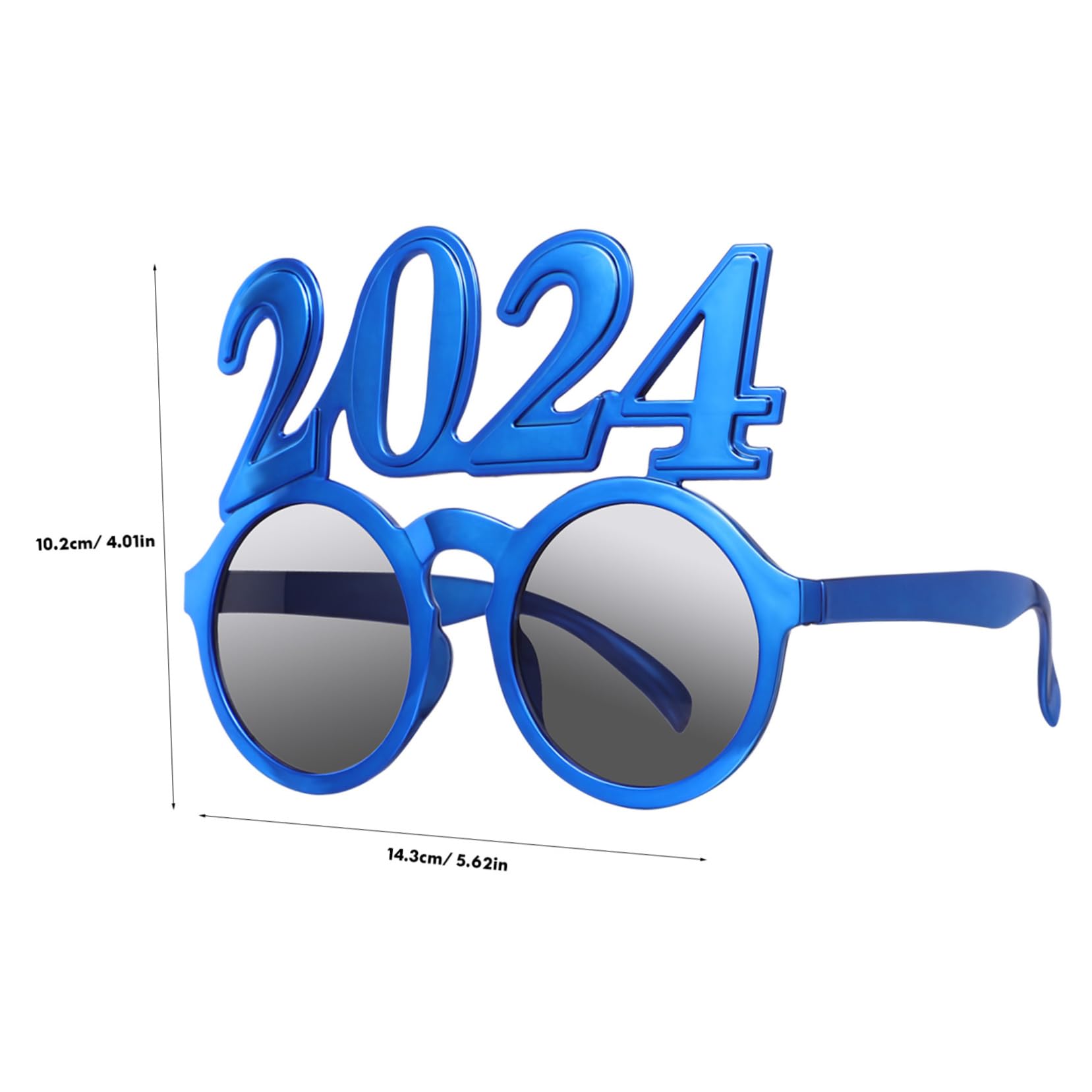 TOPPERFUN 4Pcs Years Eyeglasses Funny Party Sunglasses for Years Eve Party Supplies and Photo Props