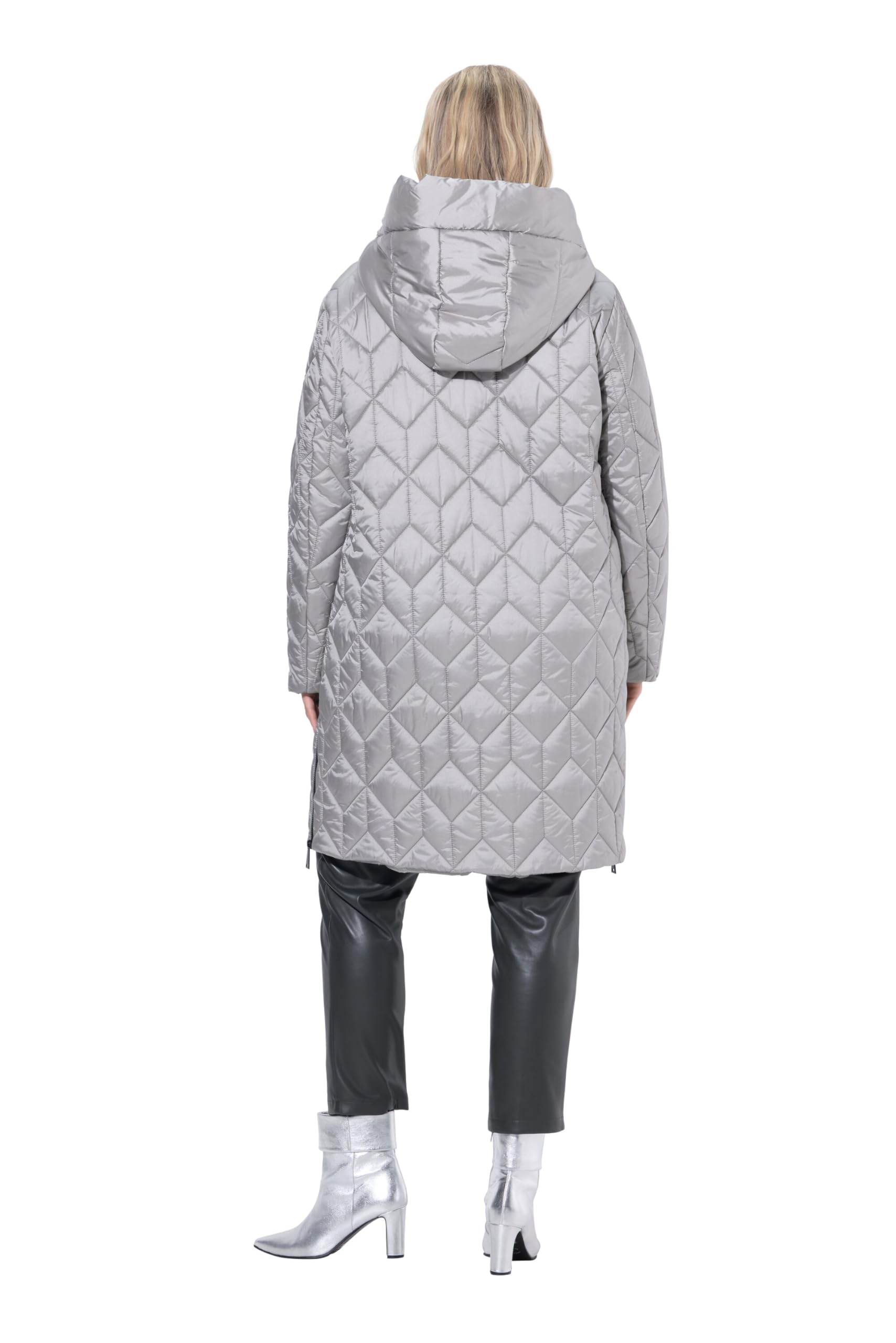 Ulla Popken Cappotto Trapuntato, Funzionale e Idrorepellente HYPRAR con Cappuccio 841363