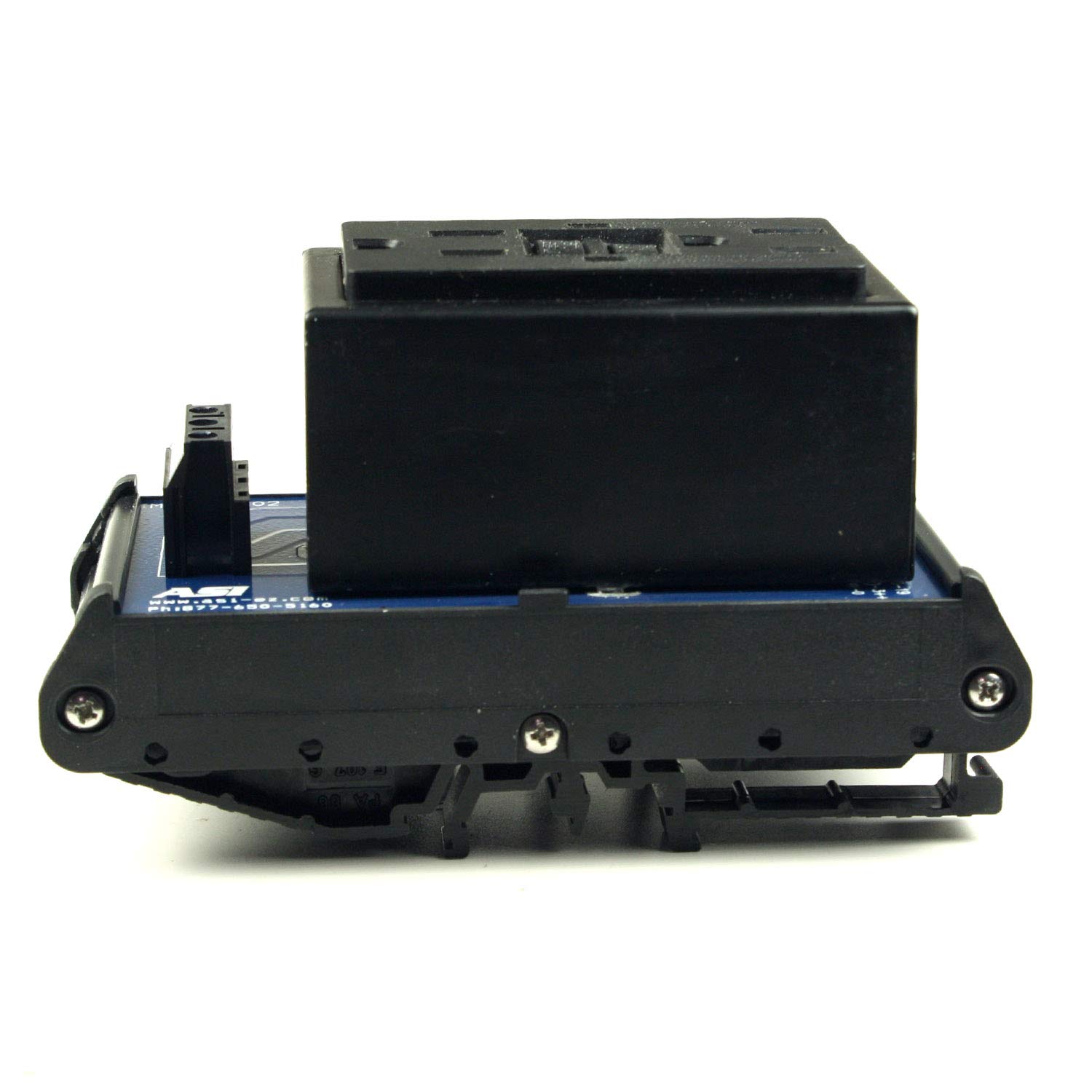 ASI IMACPGFI02 DIN Rail GFCI Outlet Interface Module with 2 GFI AC Receptacles, L-N-G Wire Screw Clamp Terminations, 15 Amp, 120 Vac, UL508A