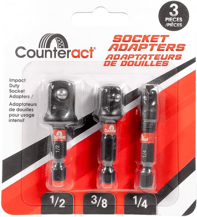 Counteract - 3 Pack Adpater Set - Includes 1/4", 3/8", 1/2"