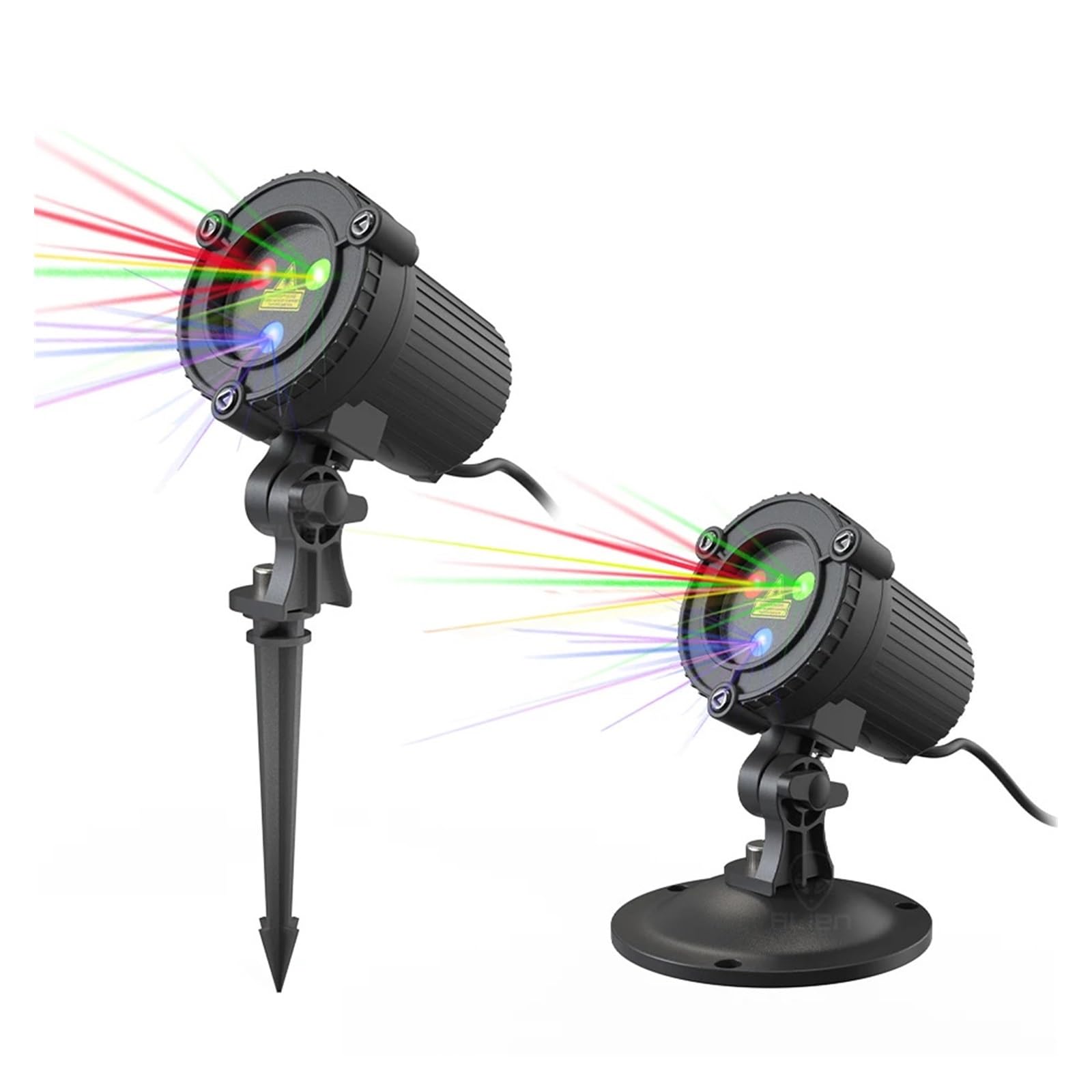 Projecteur d'Halloween, Projecteur de lumière de noël en forme d'étoile, statique, mobile, rouge, vert, bleu, étanche, for jardin extérieur, lumières d'arbre de noël de vacances