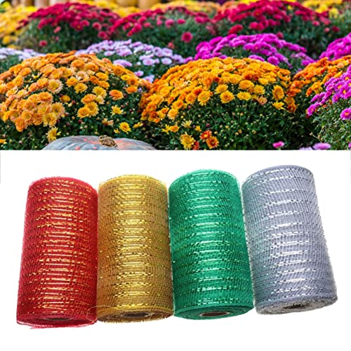 Rede De Flores De 4 Unidades E 4 Cores - Linda Rede De Embalagem De Decoração Moderna E Inquebrável