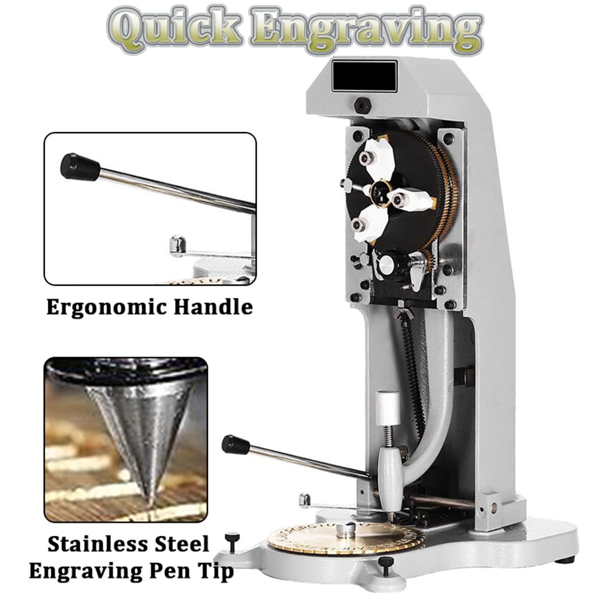 Machine de gravure d'anneau pour la sculpture intérieure, tampon double face pour la personnalisation de bijoux
