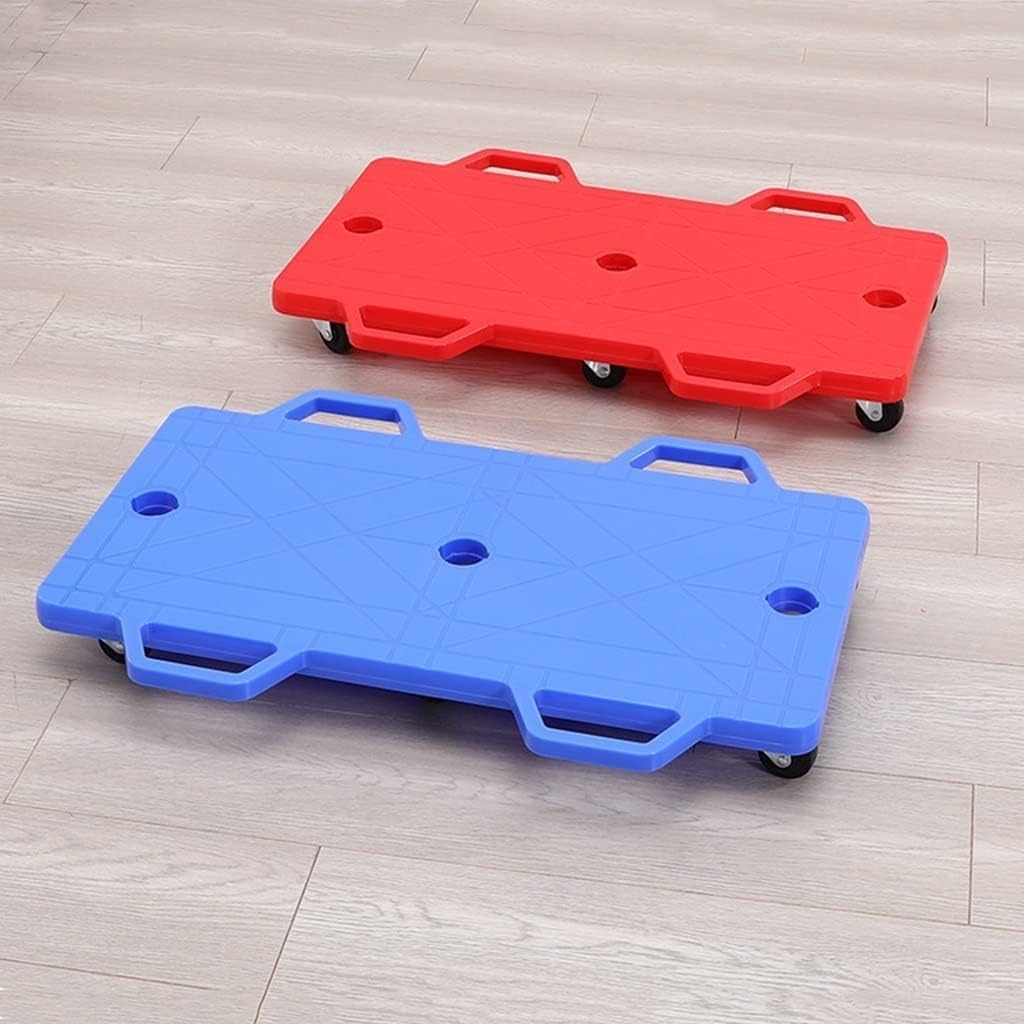 Floor Scooter Board with Handles Sitting Scooter Board for Indoor & Outdoor Use Gym Scooter，Training Body Coordination (Color : Blue)