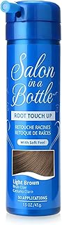 Salon In A Bottle Instant Temporary Root Concealer Spray To Cover Up Roots And Gray Between Salon Trips - Professional Quality Spray Bottle For Hair Products For Women And Men - Light Brown, 60ml