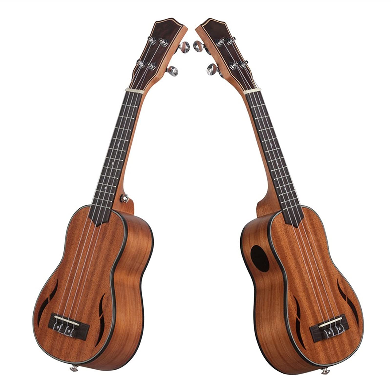 21 Pollici Ukulele Mahogany Soprano Ukulele Musica Gift Strumento 4 Corde Chitarra Hawaiana con Set Completo di Accessori Ukuleles Ukelele Starter Kit