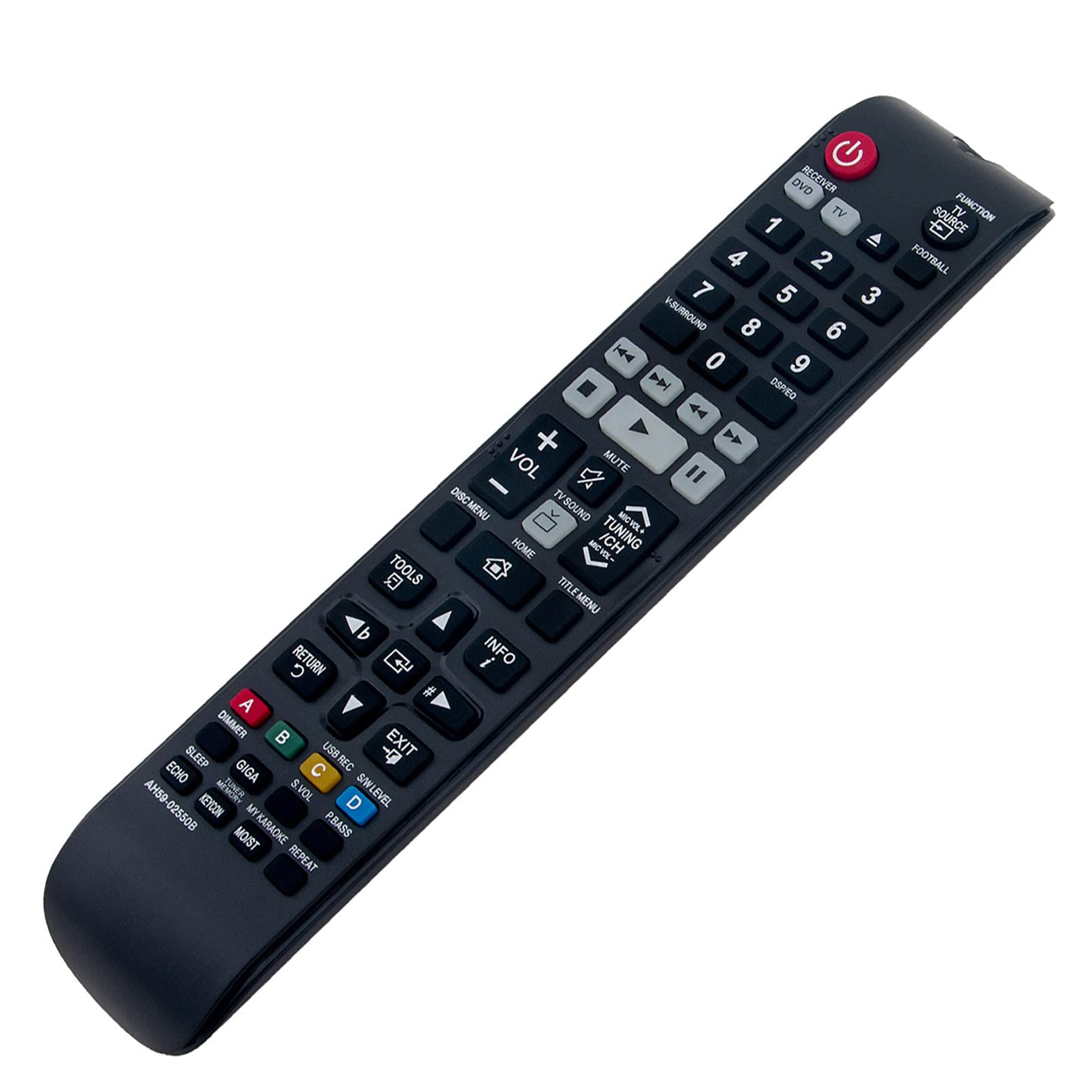 VINABTY AH59-02550B Replacement Remote Control Fit for Samsung HT-F450K HT-F453K HT-F453HK HT-F445K HT-F455K HT-F450BK HT-F453RK HT-F450RK HT-F453HBK HT-F453HRK HT-F455BK HT-F455RK HT-F453BK - Image 4
