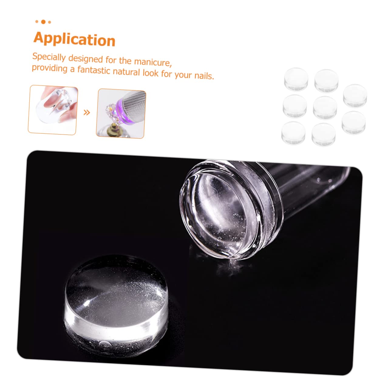 Beavorty 32 Piezas Sello De Silicona Para Uñas Cabezales De Estampación De Uñas Francesas Sello De Uñas Transparente Francés Sello De Transferencia Cabeza Doble Niño Gel De Sílice