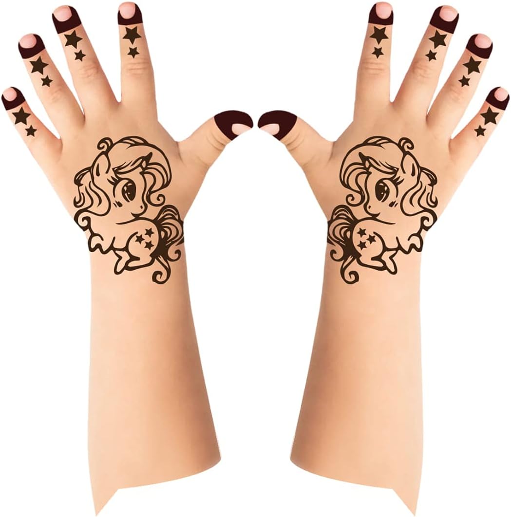 ZAHRA - HENNA TATTOO DESIGNS/STENCIL/STICKER/الزهراء- استنسل الحناء/ملصقات الحناء/ستيكرات وملصقات الحناء/الحناء الوشمZRS3005