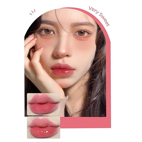 Miniatura 9 de Juego de 6 colores 2 en 1 de doble extremo, 6 lápices labiales líquidos de terciopelo mate y acabado espejo, esmalte labial brillante impermeable de