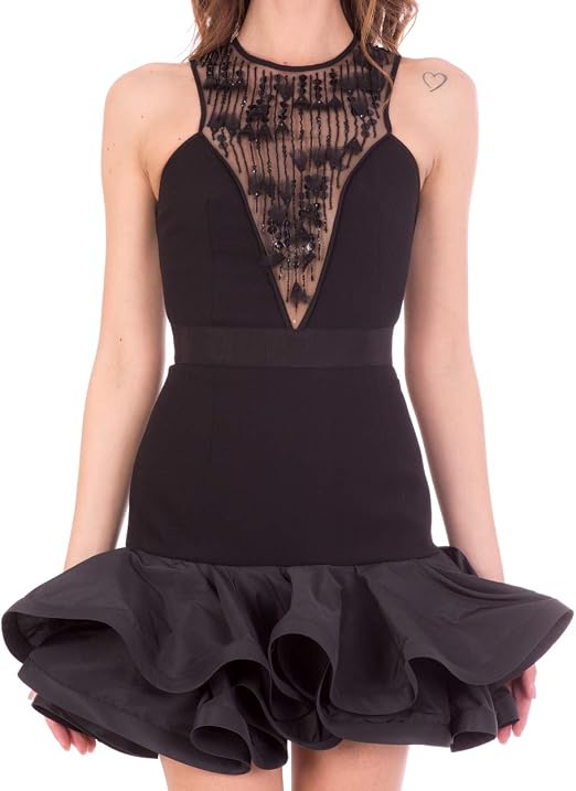 Elisabetta Franchi ABITO DONNA AB12613E2 NERO ESTATE 2021 P/E 2021 (44 -  NERO) : Amazon.it: Abbigliamento