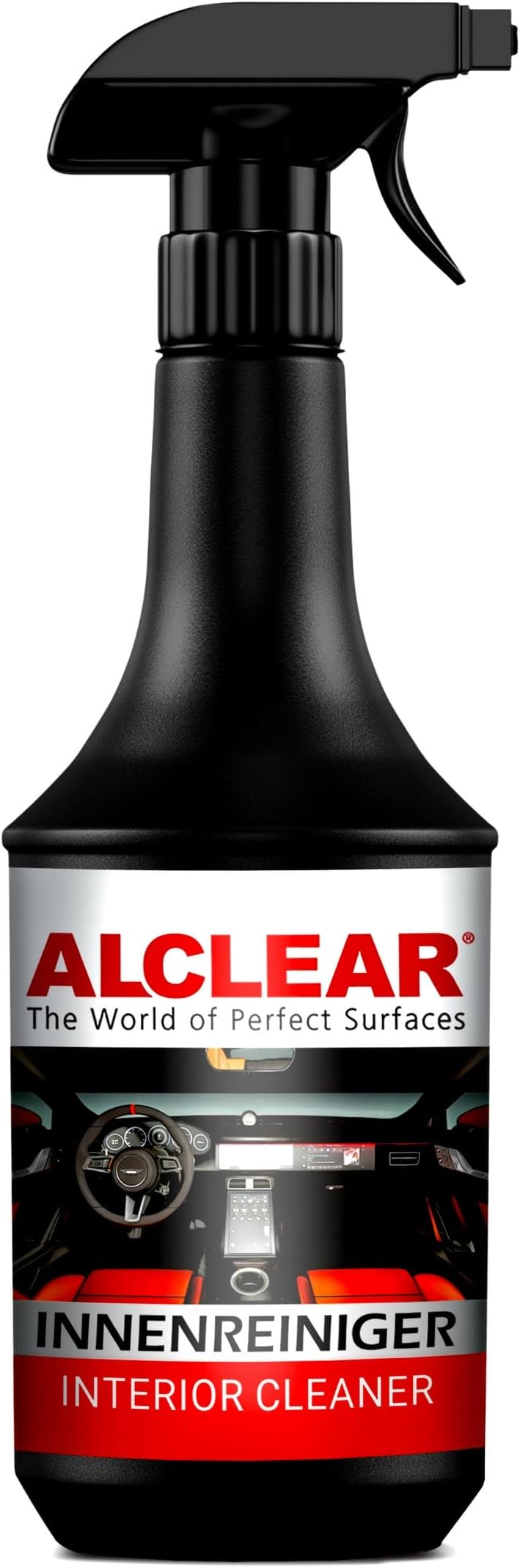 ALCLEAR 721IR Interior Cleaner Spray, Car Interior Cleaner for Cockpit, Upholstery, Faux Leather & Display, Gently Cleans, Odorless, for Vehicle Care & Conditioning - Made in Germany