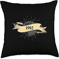 Vista 4 de Made in 1992 Birthday Vintage Retro Throw Pillow