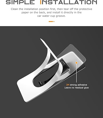Miniatura 3 de Soporte para portavasos de automóvil, accesorios para automóvil, limitador de posición para portavasos de automóvil, sostiene bebidas de forma
