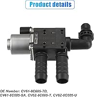 Vista 3 de X AUTOHAUX CV61-8C605-TD Válvula solenoide de control del calentador del motor para Ford Escape 2013-2019 para Ford Transit Connect 2014-2018