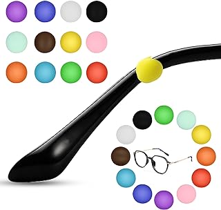 CANIPHA 12-Pair Eyeglass Ear Grips - Non-Slip, Silicone Ear Cushions for Eyeglasses, Reading Glasses, Sunglasses (12 Colors)