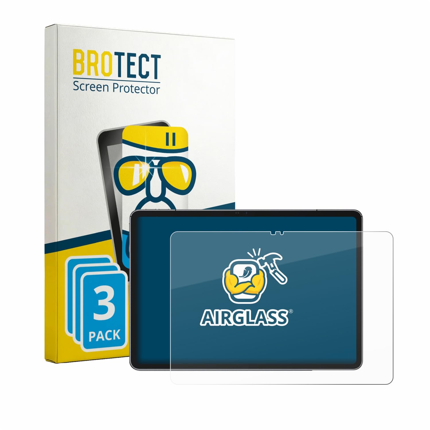 brotect Pellicola Protettiva Vetro per Ulefone Tab A12 Pro Protezione Schermo (3 Pezzi) [Durezza Estrema 9H, Chiaro]