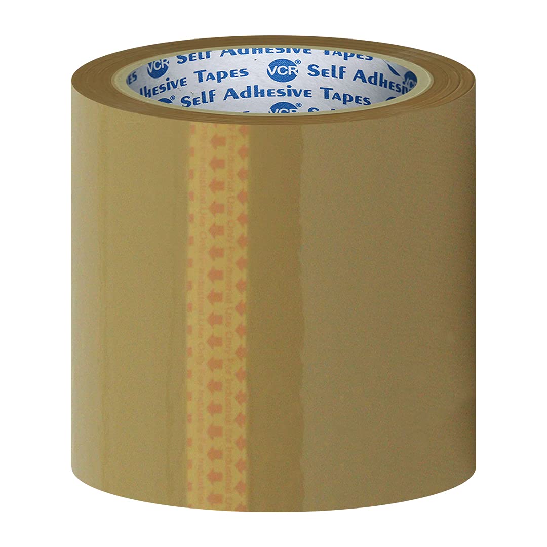 VCR Self Adhesive Brown Cello Tape - 65 Meters in Length - 144mm / 6" Width - 24 Rolls Per Pack - BOPP Industrial Packaging Tape for E-Commerce Box Packing, Office and Home use (B099FBCMN8) Amazon Price History, Amazon Price Tracker