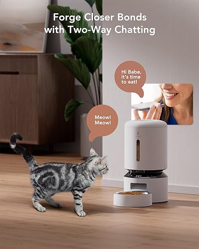 Miniatura 31 de PETLIBRO - Comedero automático para gatos, dispensador de alimentos secos para mascotas, triple conservación con cuenco de acero inoxidable y tapa