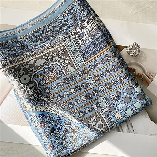 MEISEE 100% Mulberry Silk Long Scarf for Women Large Oblong Sunscreen Shawls Wraps Neck Headscarf Hair Wraps Gift Packed - Image 5