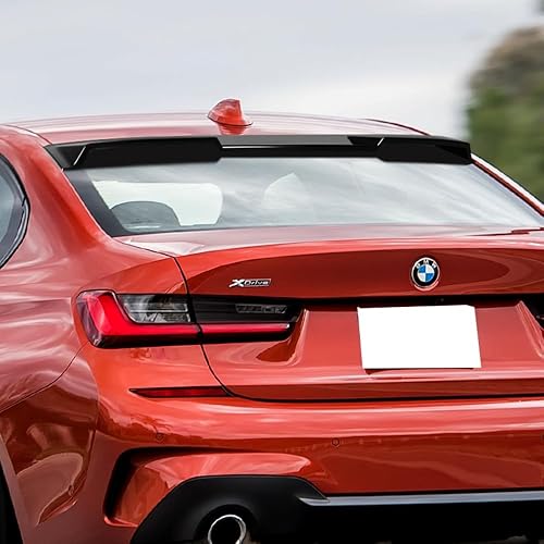 Miniatura 5 de Q1-TECH, Alerón de techo de ventana trasera compatible con BMW Serie 3 G20  G80  M3 320i 330e 330i M340i Sedan Only 2019-2023, alerón de visera de