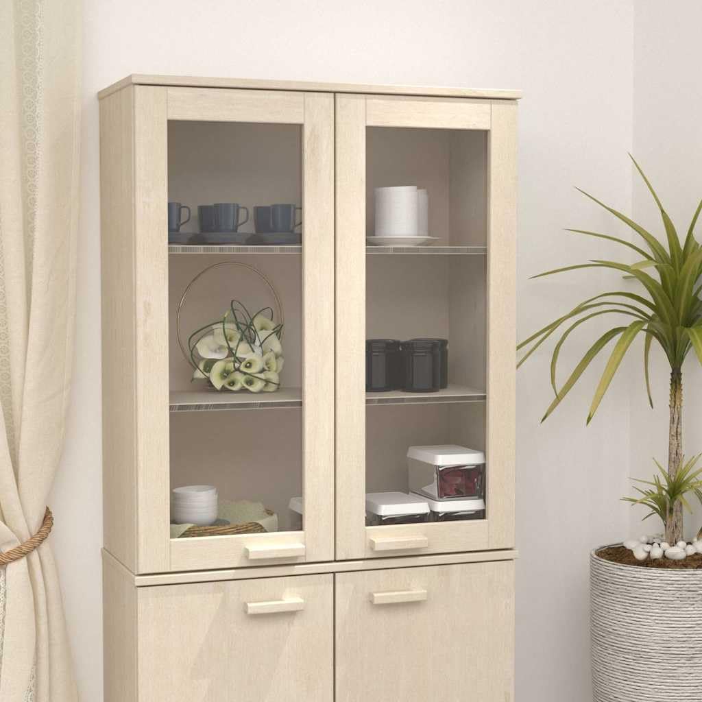Kredens Superior HAMAR Sosna lite Brązowy Miód 85x35x100 cm