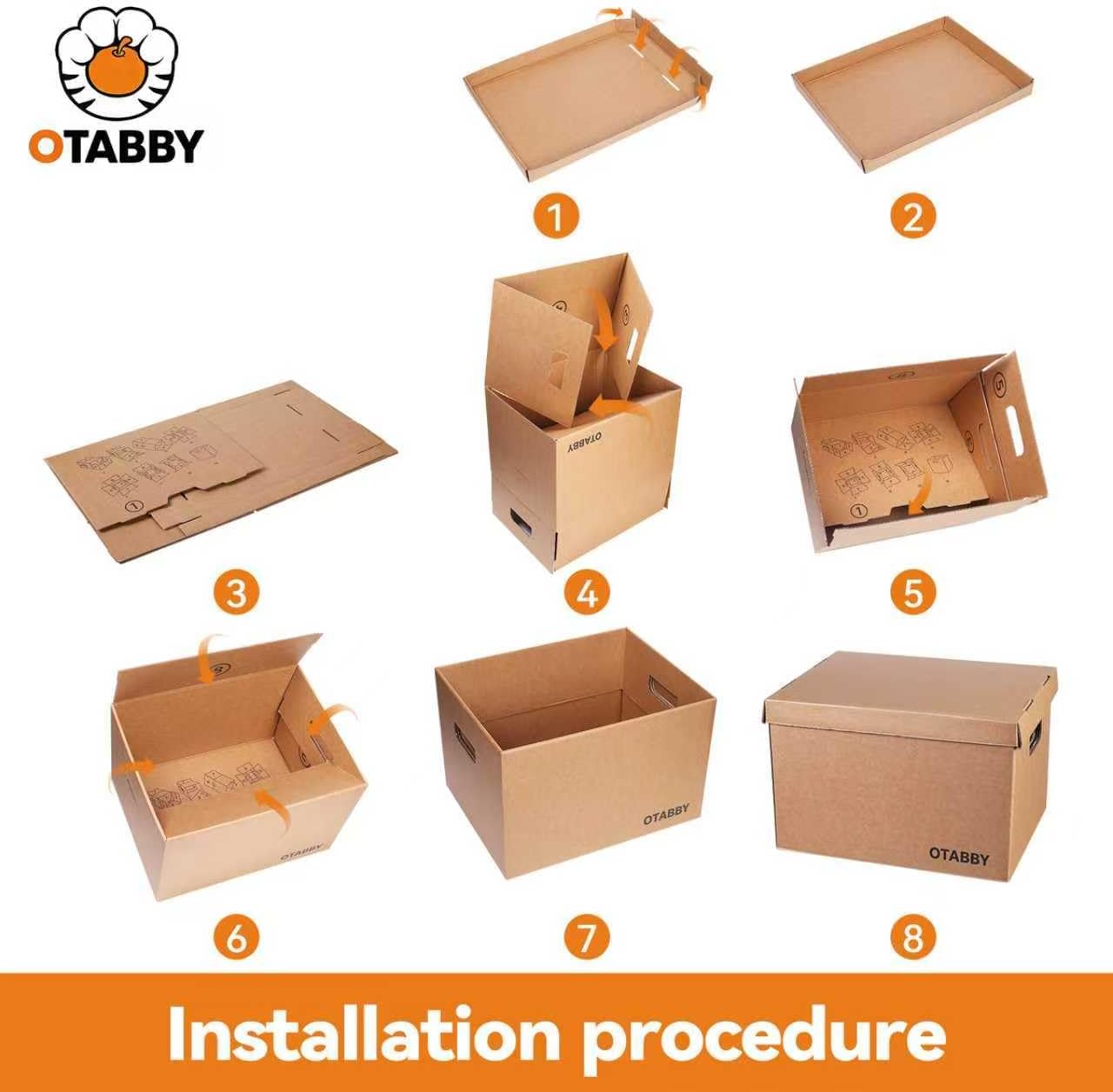 Archival Storage Boxes (8-Pack) - Extra Strong 3-Ply Side Walls, Heavy-Duty Kraft Board, Ready-To-Assemble with Handles and Lids for Files and Photo Storage, Legal/Letter Size 12x16x10 Inches