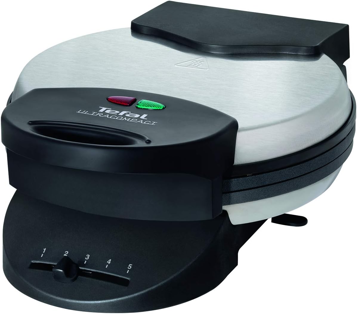 Tefal Waffle Iron 1000 W Inox Brossé Diamètre 20 Cm Heart Shaped Vintage Modern Finish Stainless Steel