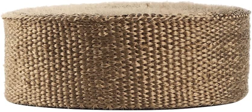 10m Thermal Tape Exhaust Heat Wrap, High - Temperature Insulation Wrap with Zip Ties for Car and Motorcycle Exhaust Pipes, Reduces Under - Hood Heat by Up to (Gold)