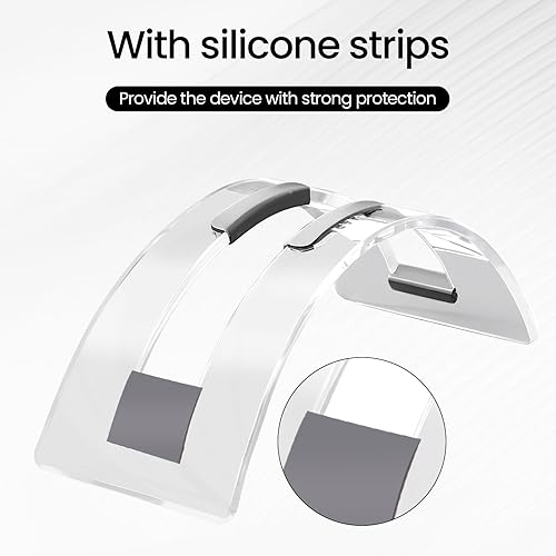 Miniatura 4 de Soporte vertical acrílico para portátil - Elegante soporte transparente para portátil, soporte de acoplamiento que ahorra espacio para MacBook,