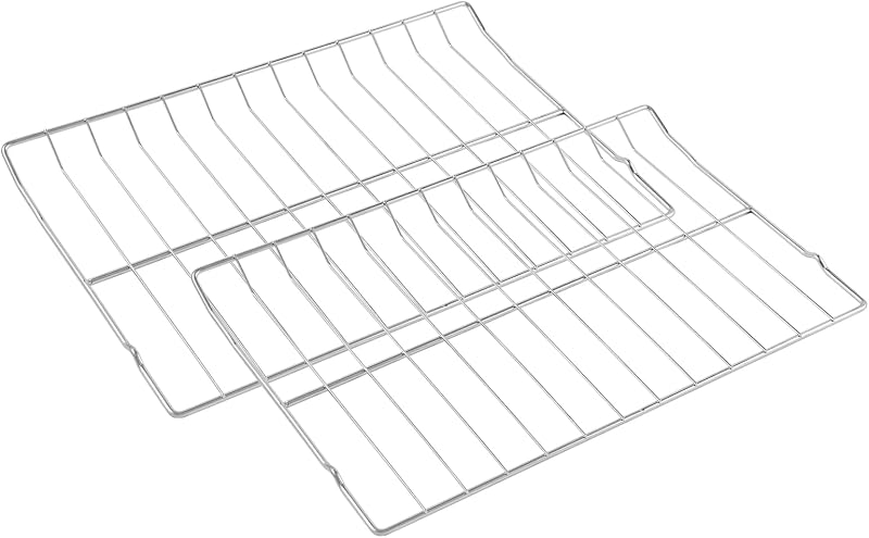 Upgraded 304 Stainless Steel DG75-01001D DG75-01001C Oven Rack Replacement Parts for Samsung Gas Stove Wire Racks Electric Range Stove Top Baking Shelf Racks NX58H5600SS NX58J5600SG Rack-Flat 2 Pcs