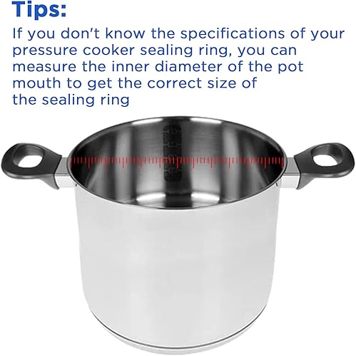 Miniatura 7 de Paquete de 2 anillos de sellado de latas a presión 09905 con ventilación de aire automática y piezas de junta de repuesto para olla a presión Presto