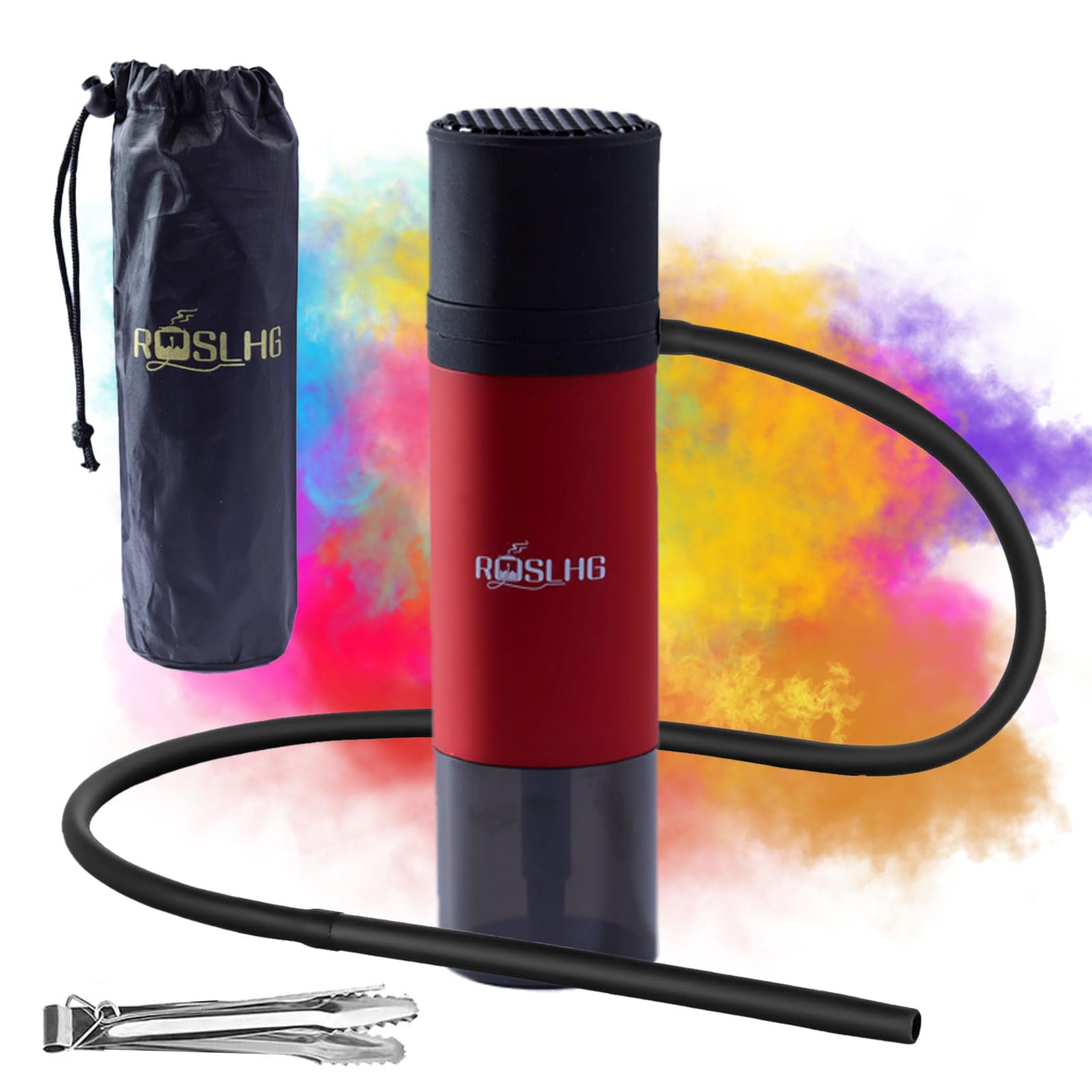 Portable Car Hookah Set Portable Purple Cup for Travel Hookah set with Everything Easy Assemble Storage Hookah Set