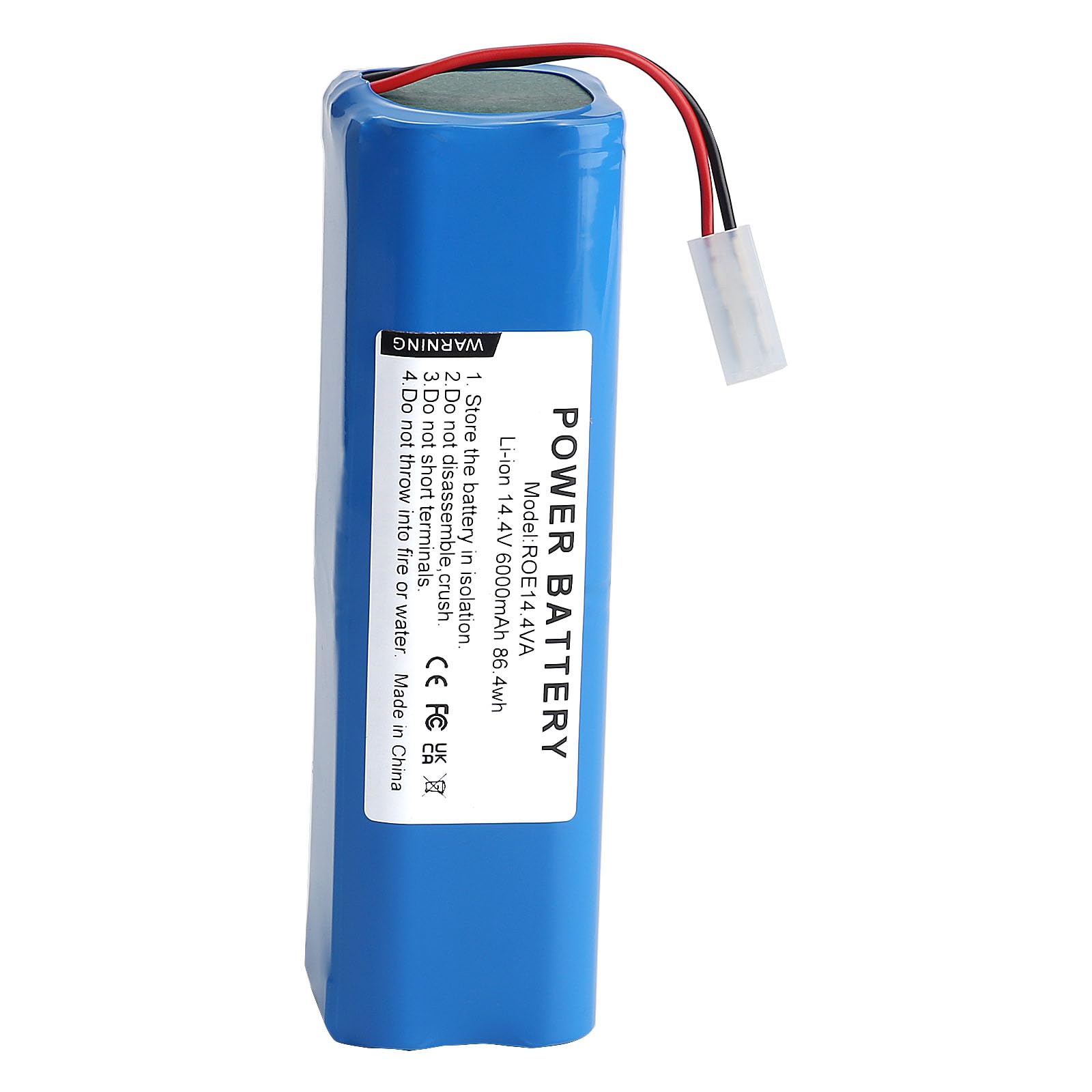 6000mAh 14,4V Li-ion Akku für ROEMO SYB2, SYB2 Pro Saugroboter, Ersatzakku für ROEMO D093-4S2P Batterien, Hochleistungs-Zubehör