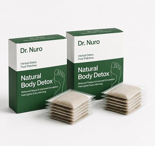Dr. Nuro Herbal Detox Patches (PACK OF 2) - Natural Body Detox, & Improved Circulation - Stronger and Last Longing Erections (PACK OF 2)