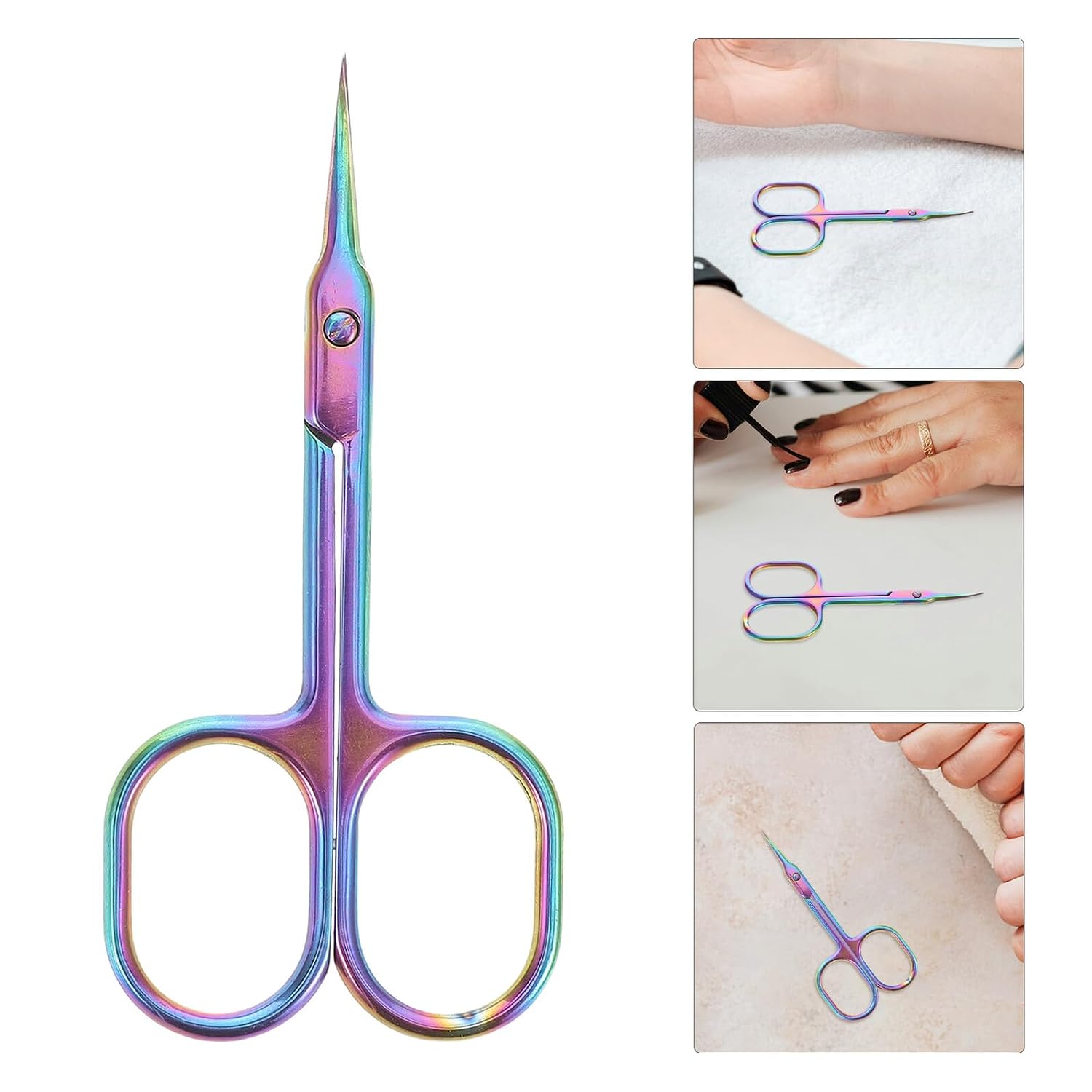 OSALADI Stainless Steel Cuticle Nipper Dead Skin Remover Tool with Precision Tip Professional Manicure Tool for Nail Care Pedicure Use