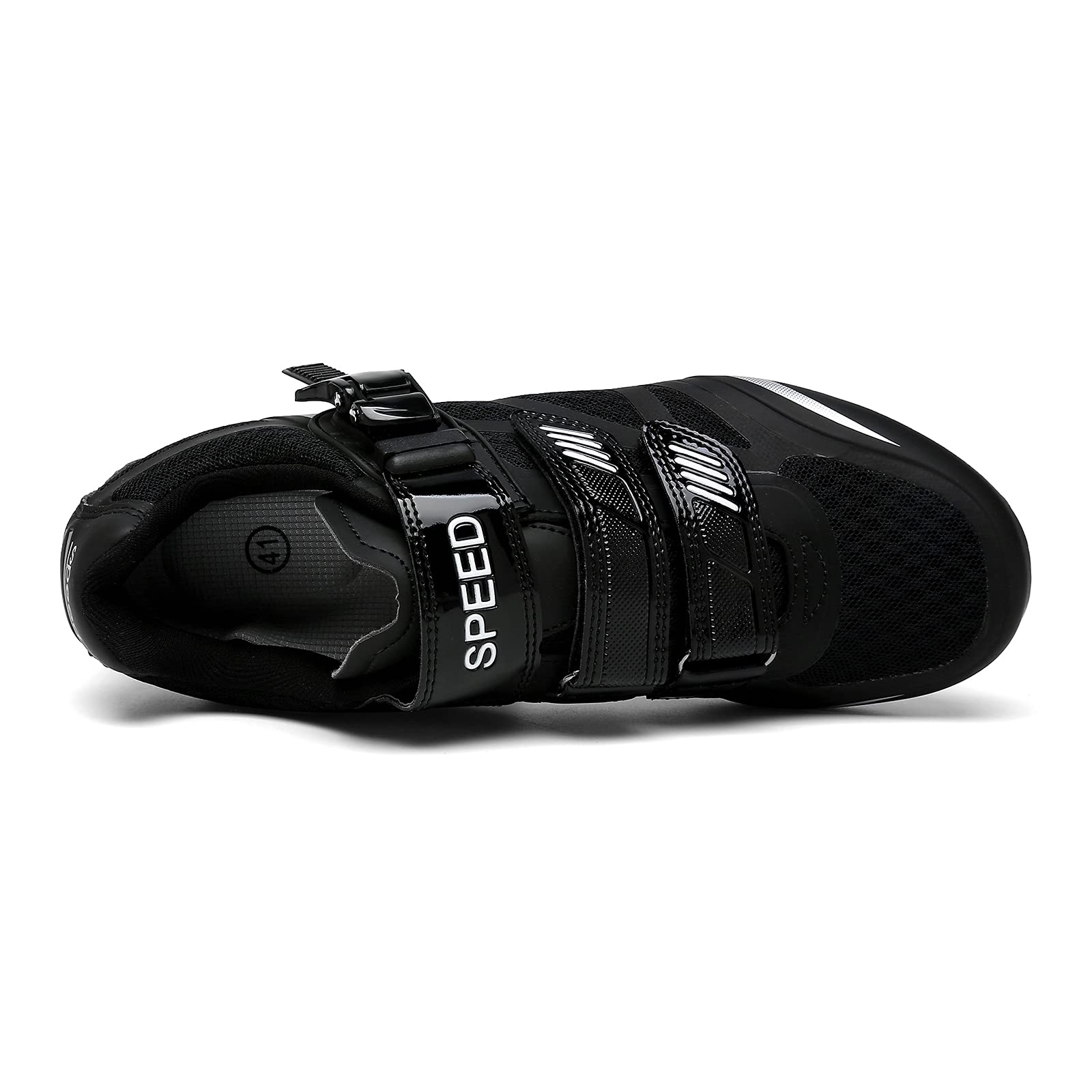 Buty Rowerowe MTB, Buty Rowerowe Wewnętrzne z Klamrą Grzechotkową do Jazdy na Rowerze Kompatybilne z Klamkami SPD