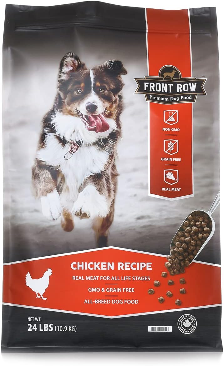 Front Row Premium Dog Food, GMO & Grain Free, All Breed Dry Dog Food for All Life