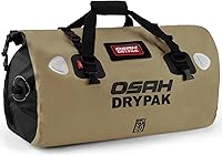 Vista 13 de Waterproof Duffel Bag - Motorcycle Dry Bag Tail Bag with Large Storage Space, Waterproof Luggage Duffle Bags with Outer Mesh Zipper Pocket for Oliva