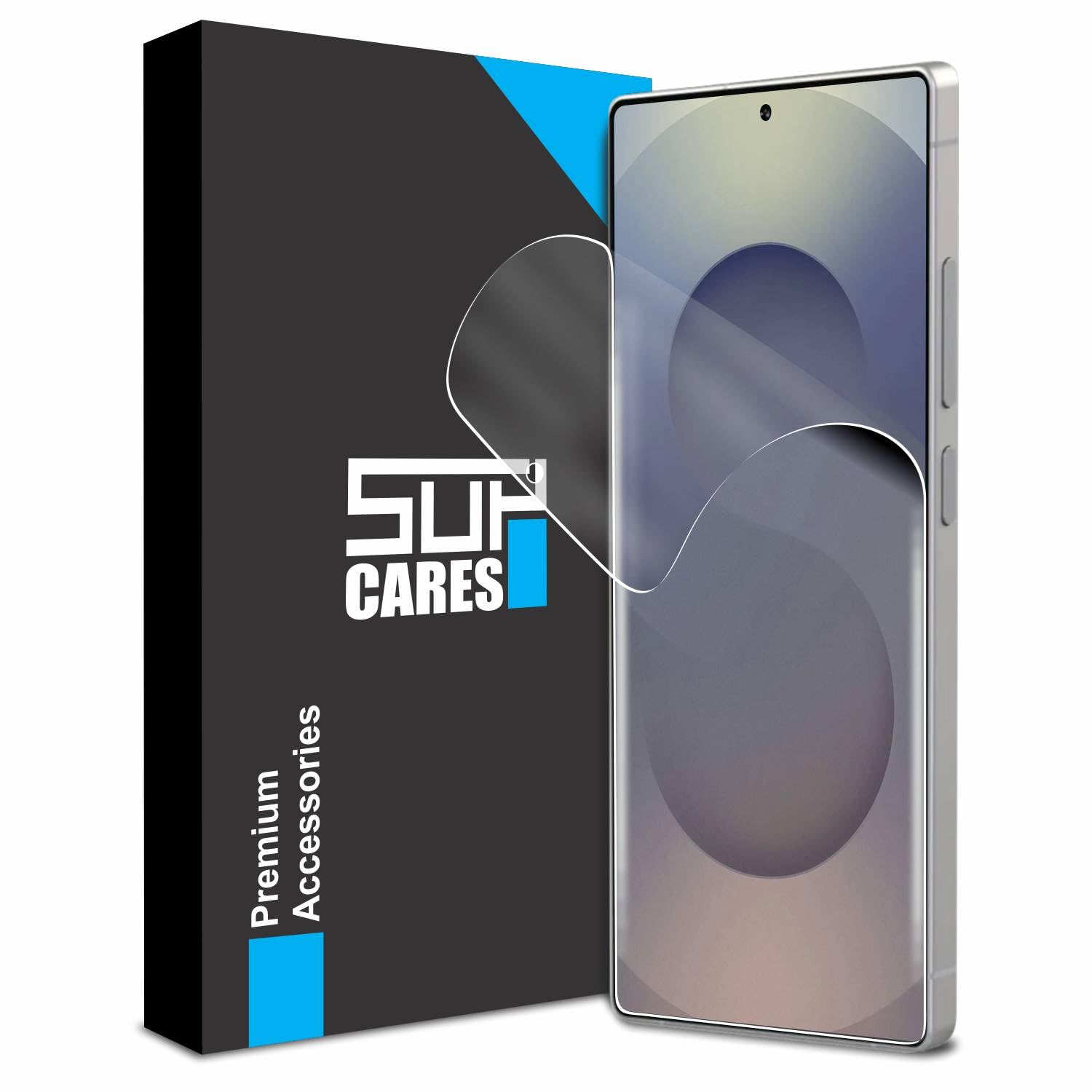 SupCares TPU Anti Glare Matte Unbreakable Membrane Screen Protector for Samsung Galaxy S25 Ultra (6.9 Inch) With Easy Self Installation Kit | Fingerprint Working | Edge to Edge Coverage-image-26
