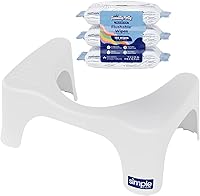 Vista 12 de Squatty Potty Simple Curve - Taburete de inodoro para baño, 7 pulgadas, color blanco