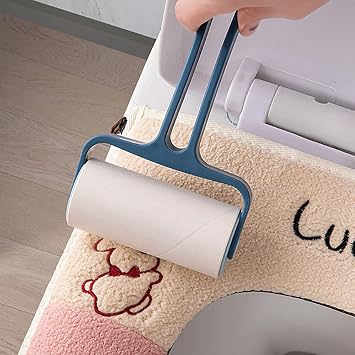 Cartoon Toilet Seat Cover Pad Reusable Warm Plush Bathroom Washable Super Soft Toilet Seat Mat Cushion with Handle Zipper Easy Clean & Install (4 PCS)
