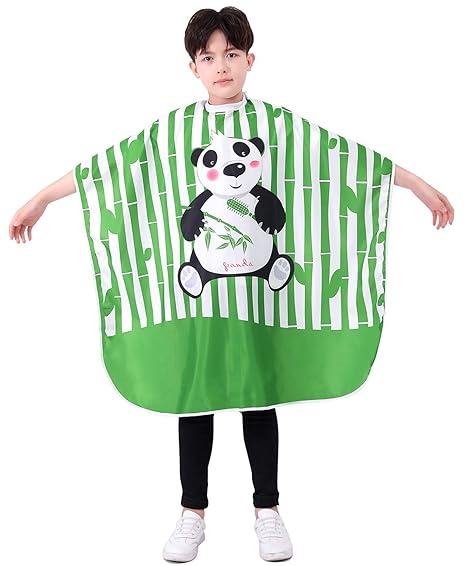 Kids Haircut Barber Cape for Hair Cutting, Styling and Shampoo, Child Salon Hairdressing Apron Drape for Boys and Girls